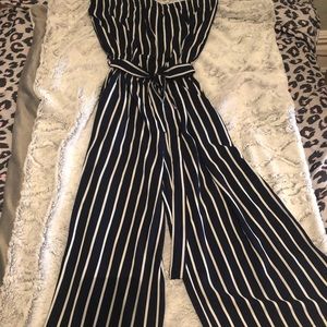 Pinstripe jumpsuit